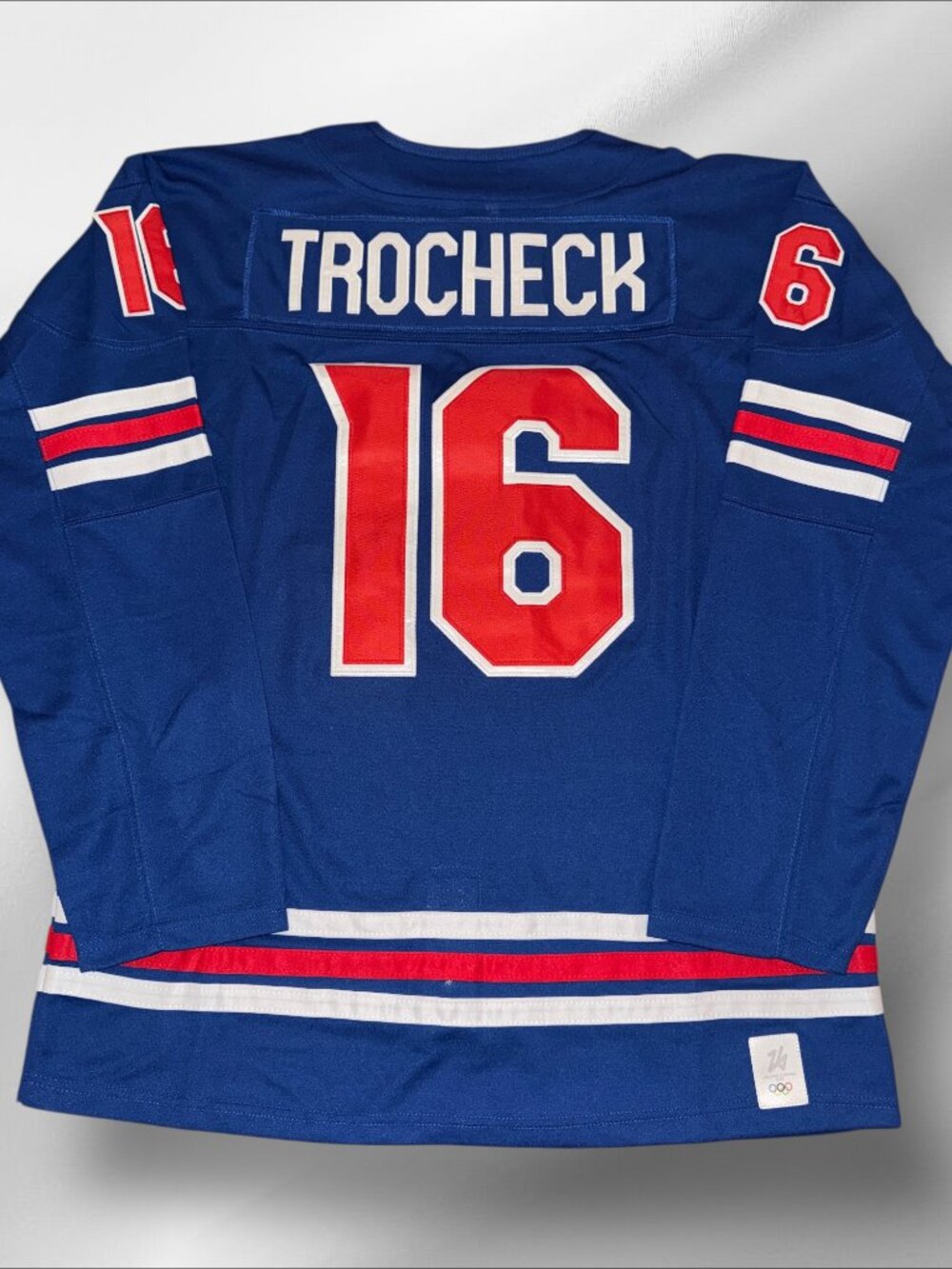 VINCENT TROCHECK TEAM USA OLYMPIC BLUE JERSEY BRAND NEW NICE!!